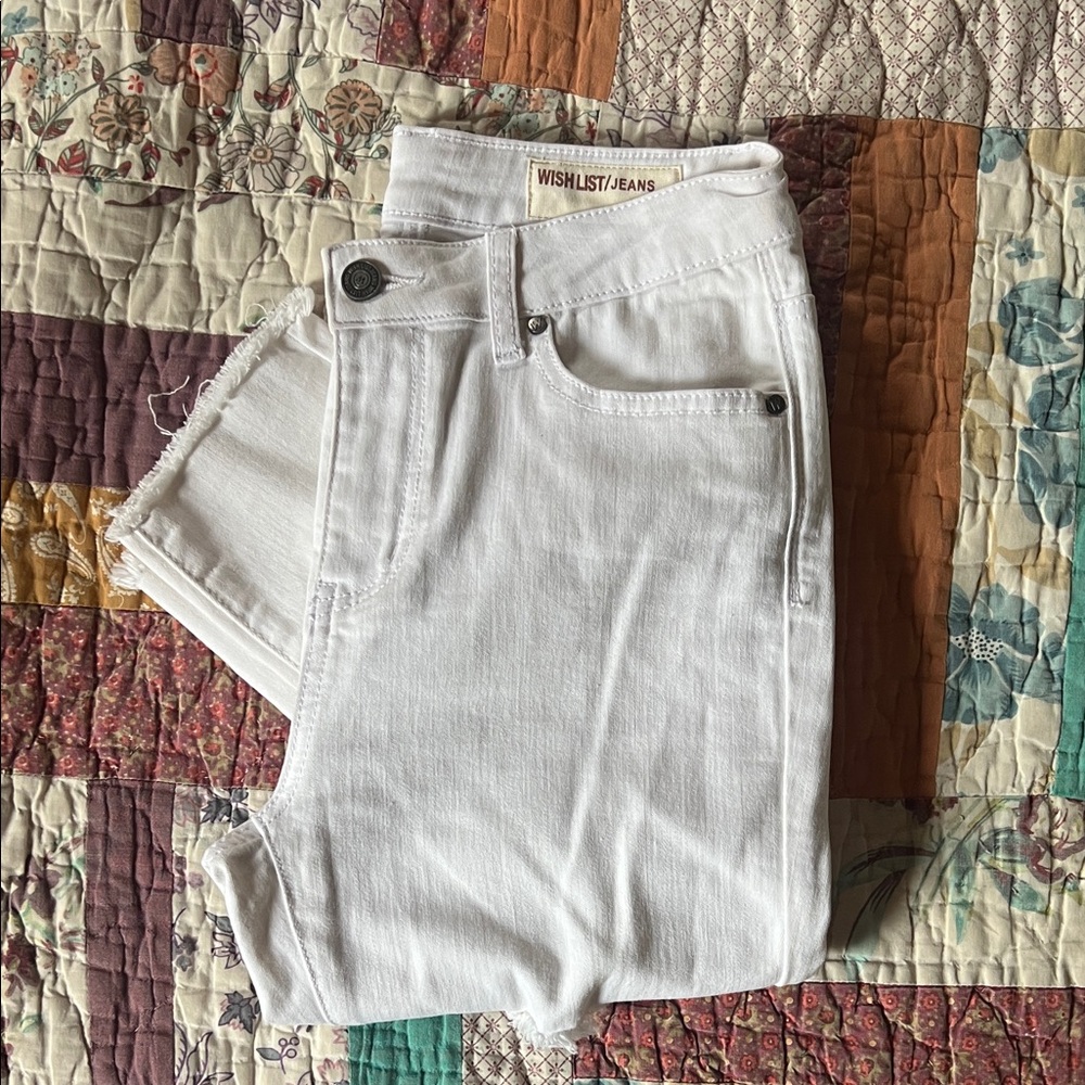 Wishlist Women's Crisp White Ankle Jeans
